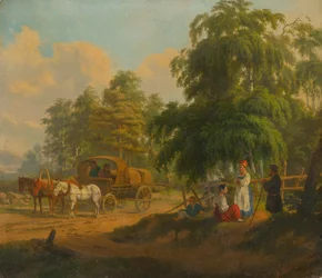 Paesaggio con troika russa